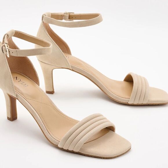 NYDJ • Addie 02 sand suede strappy sandals - Picture 1 of 13